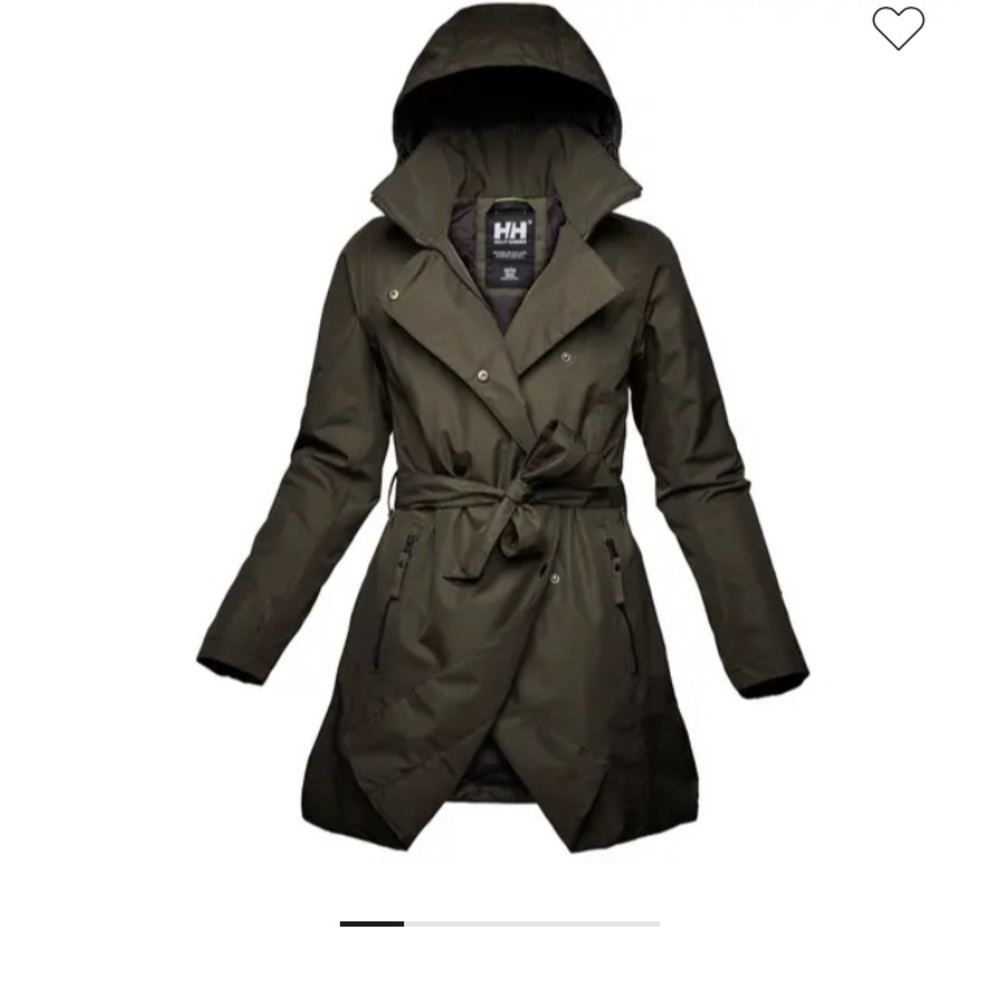 Helly Hansen Olive Trench Coat